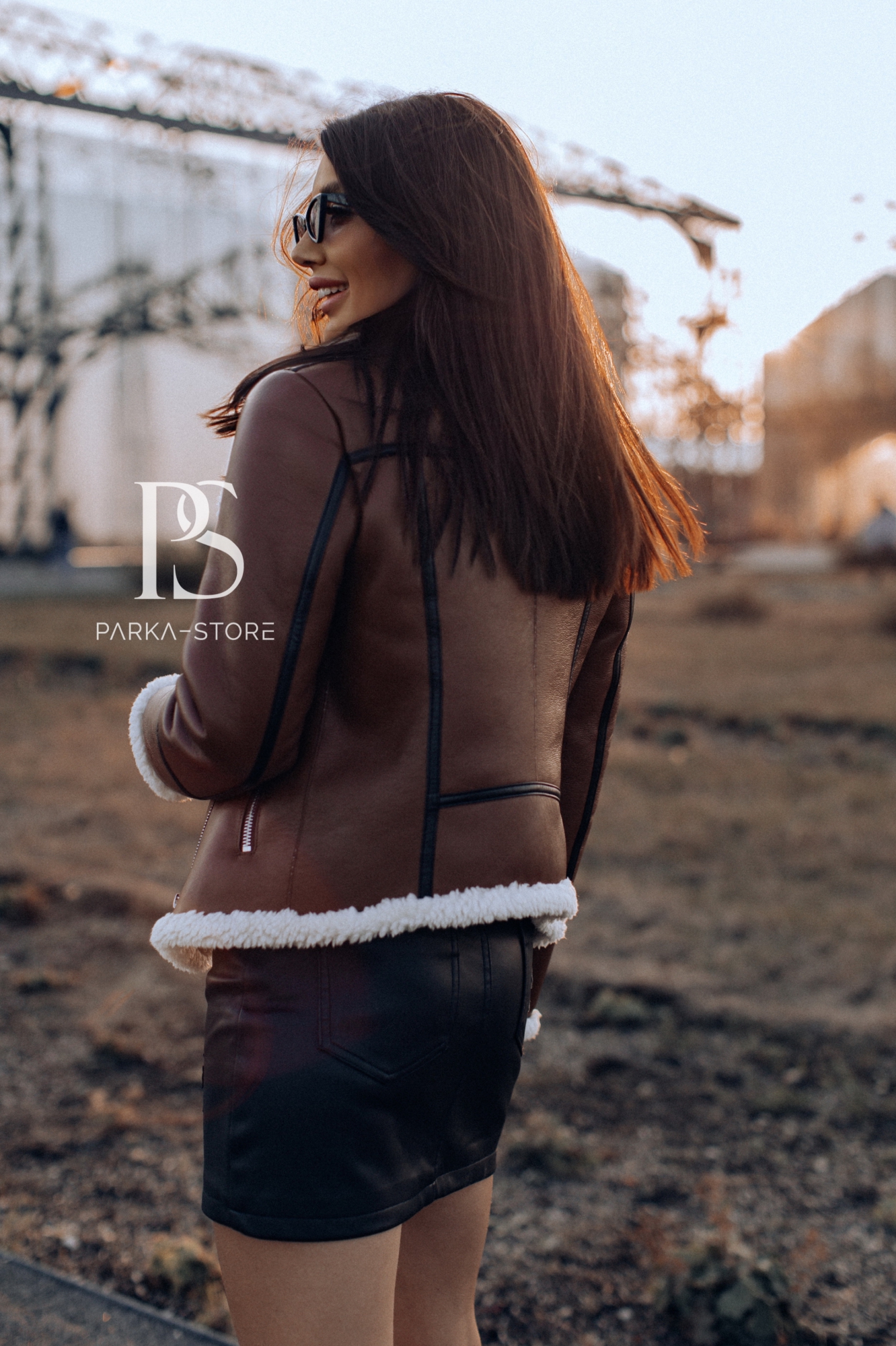 Стильная дубленка