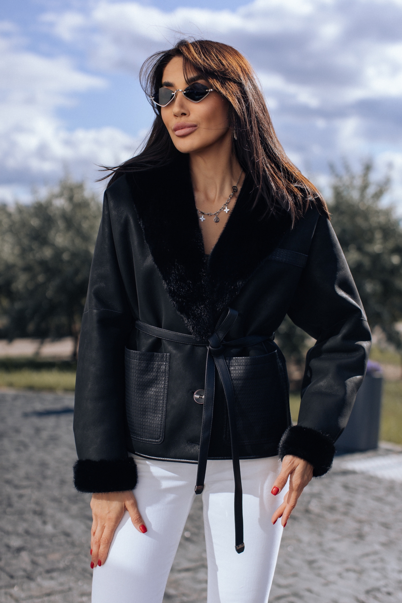 Эко дубленка