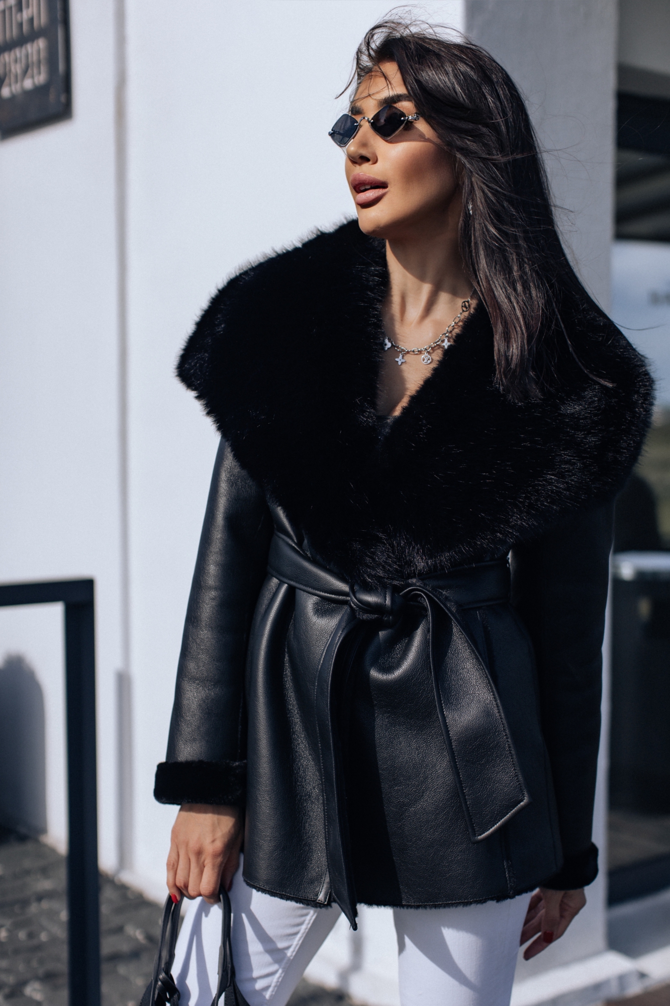 Дубленка эко мех