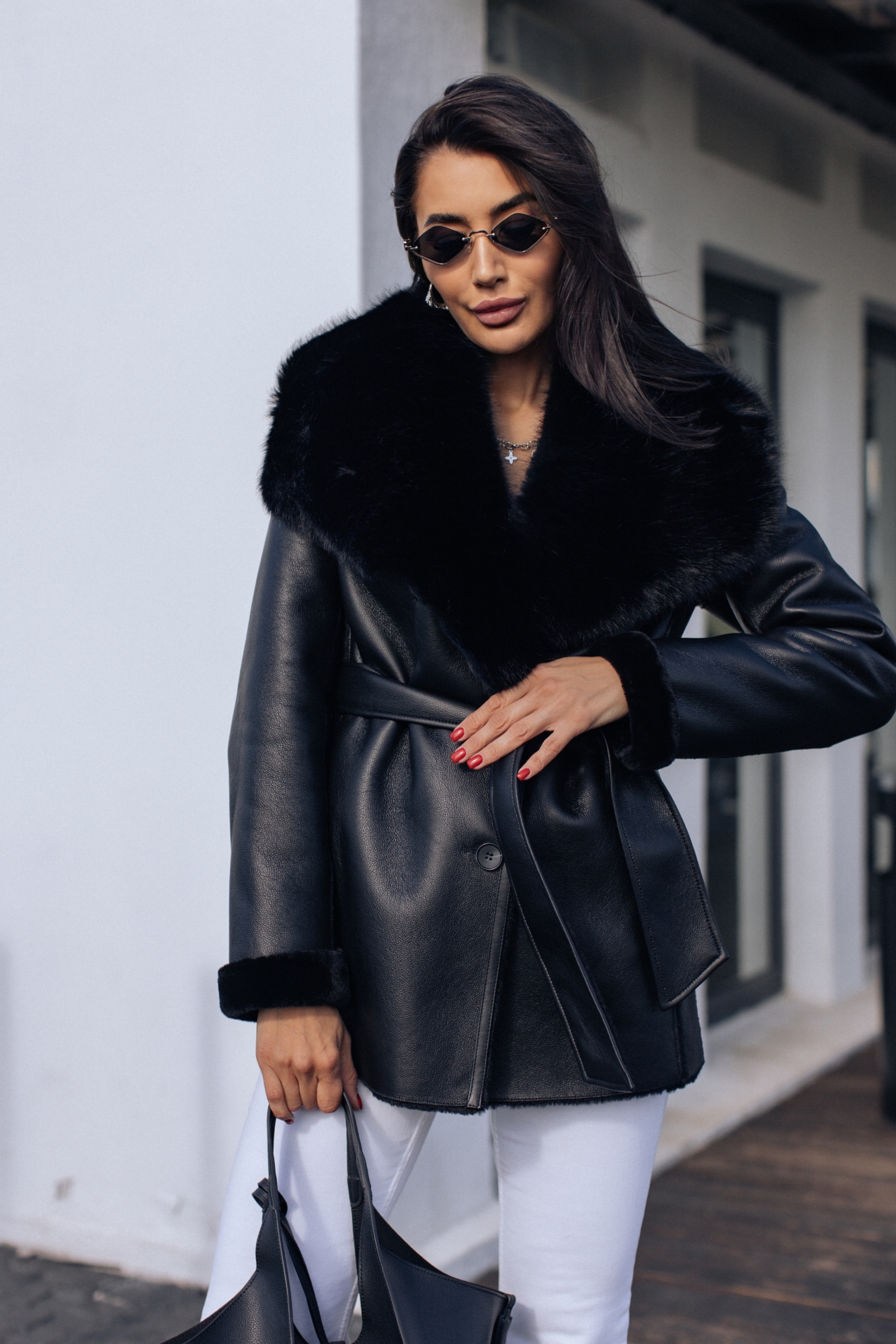 Дубленка эко мех