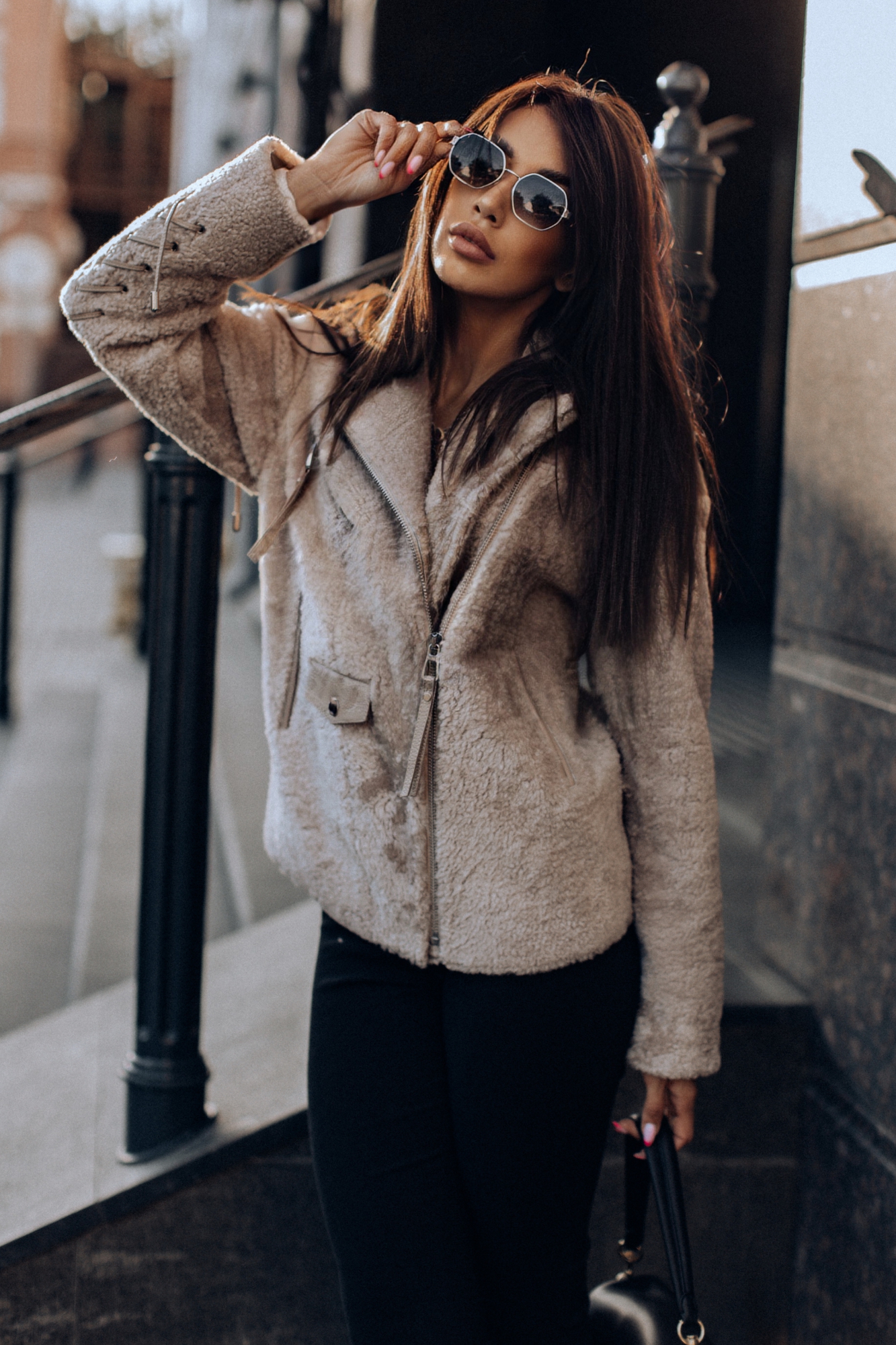 Дубленка авиатор керли