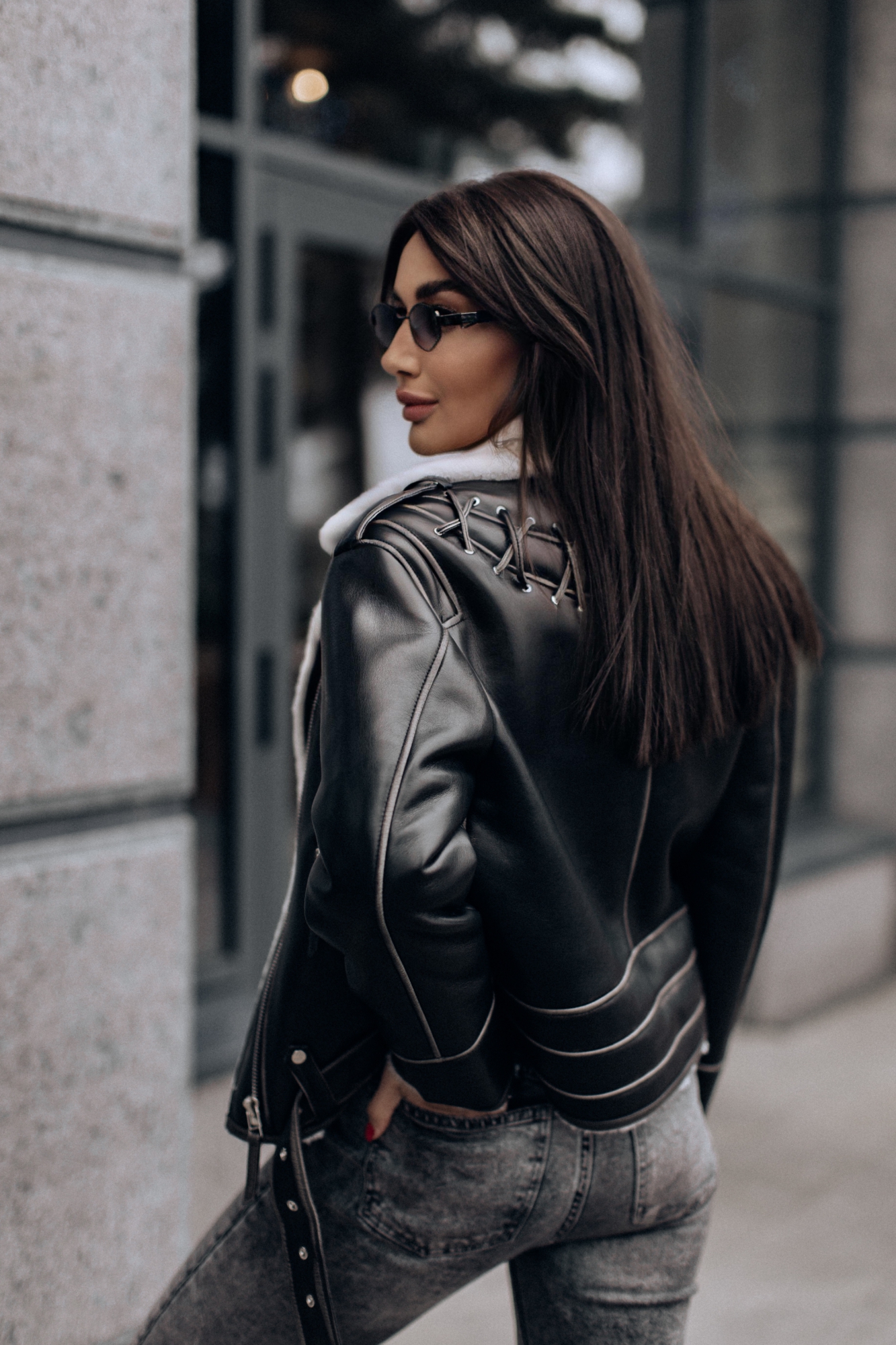 Винтажная дубленка