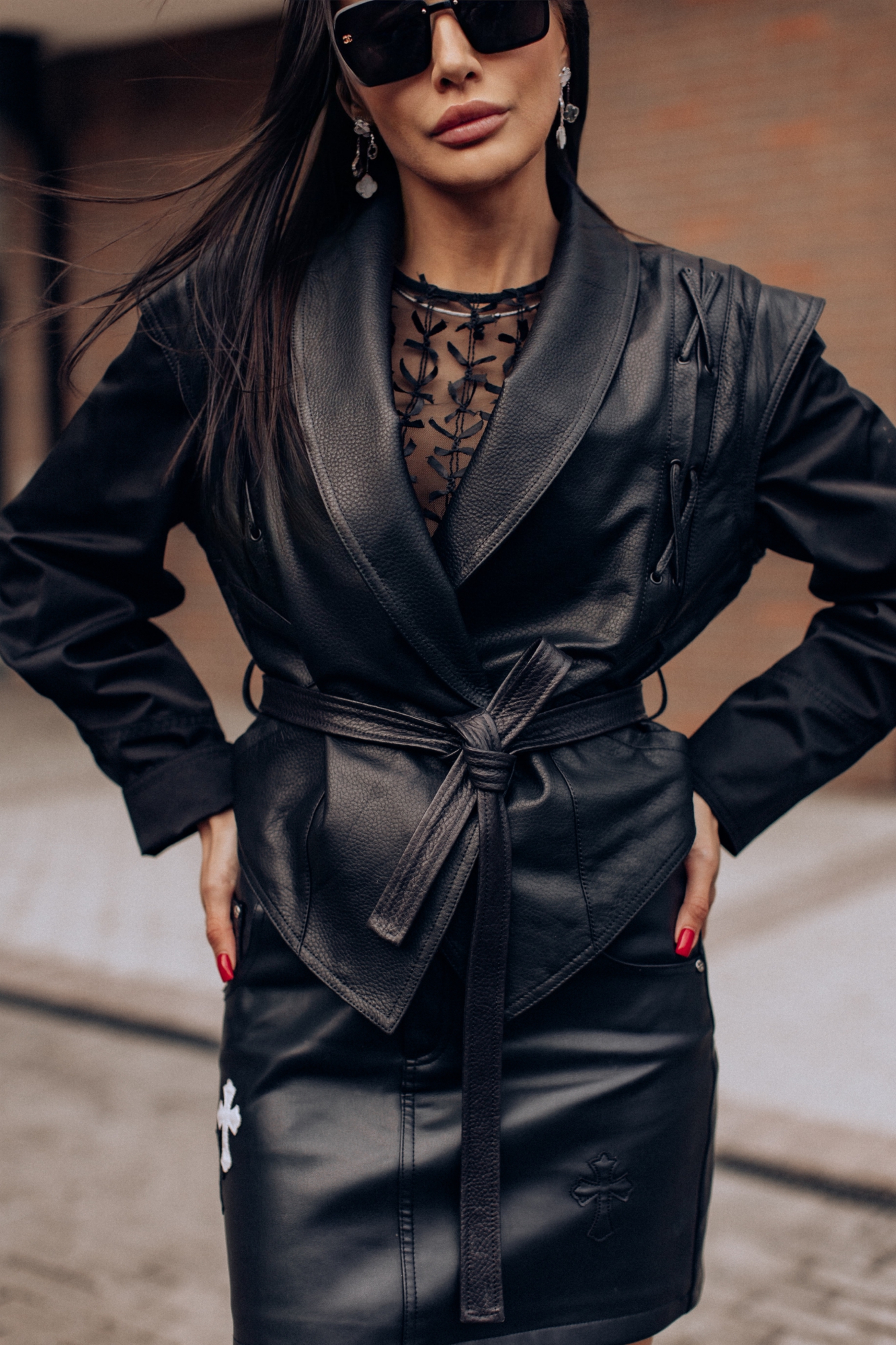 Стильная косуха 2в1 (жилетка)