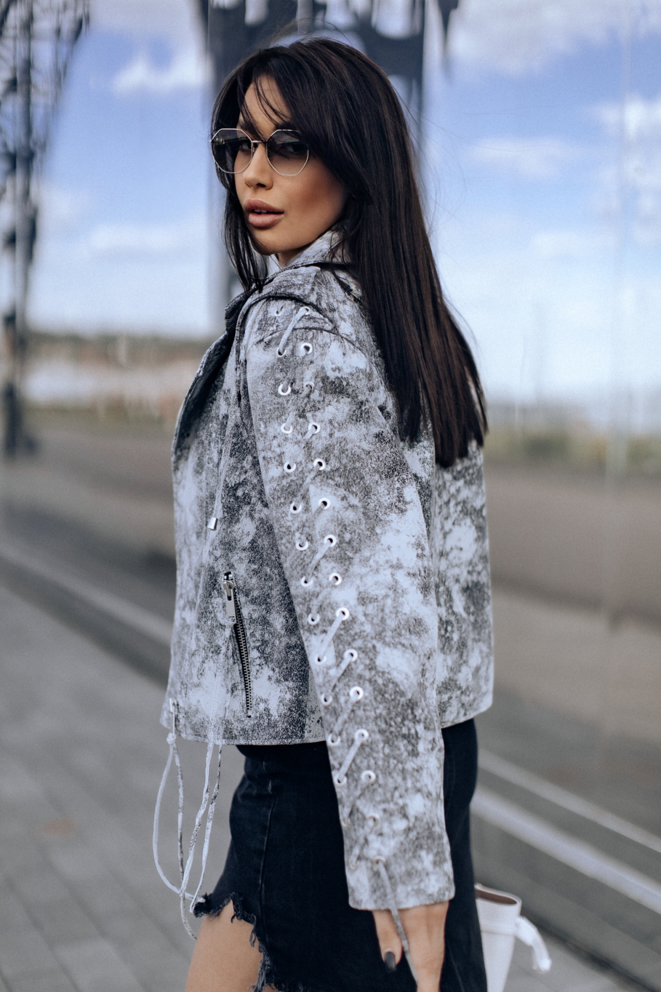 Косуха из натуральной замш