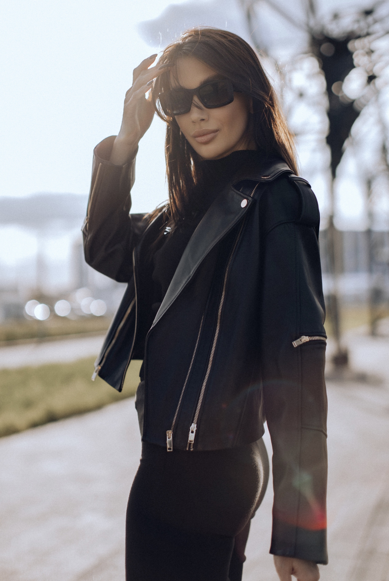 Косуха из гладкой кожи