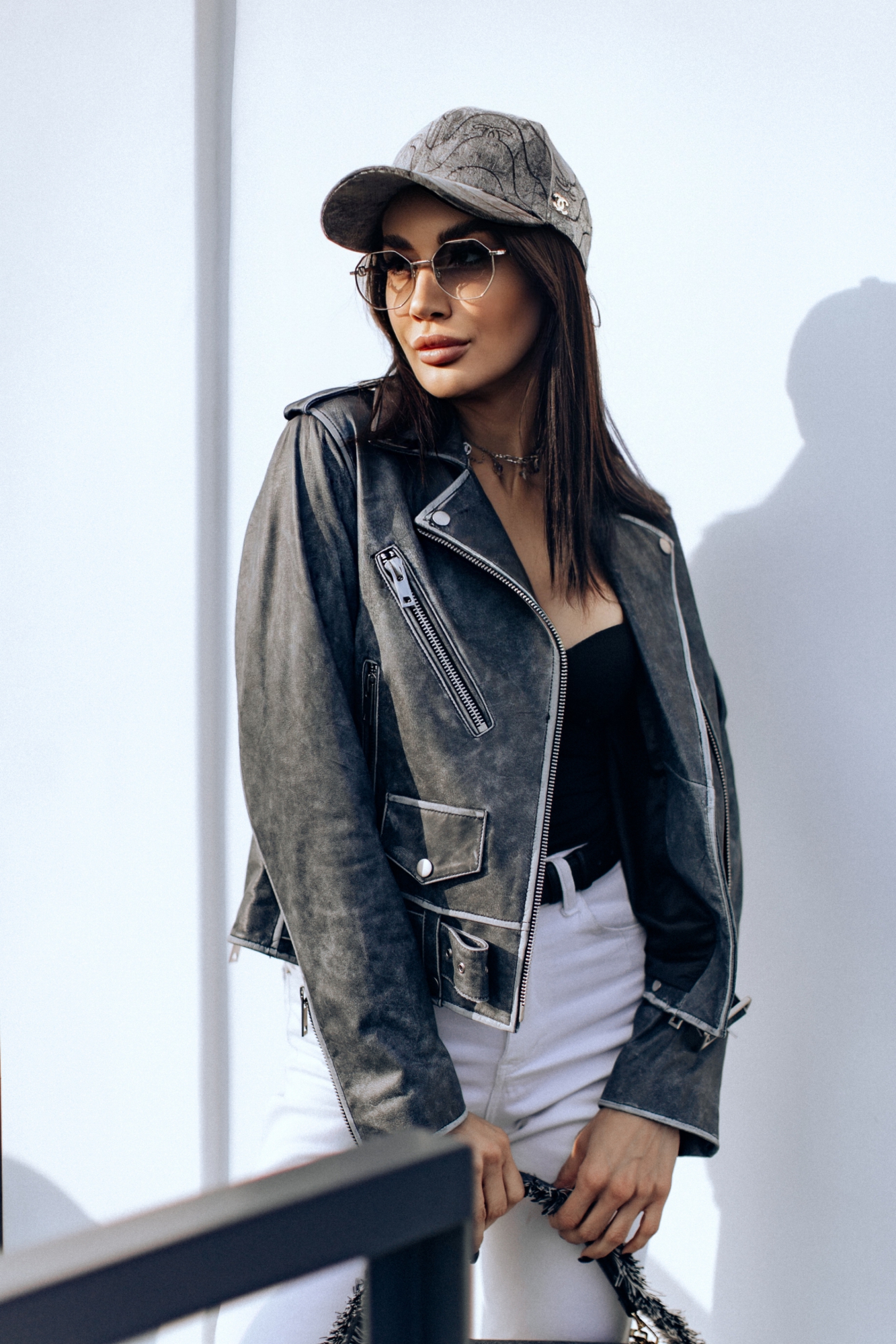 Кожаная куртка винтажная кожа