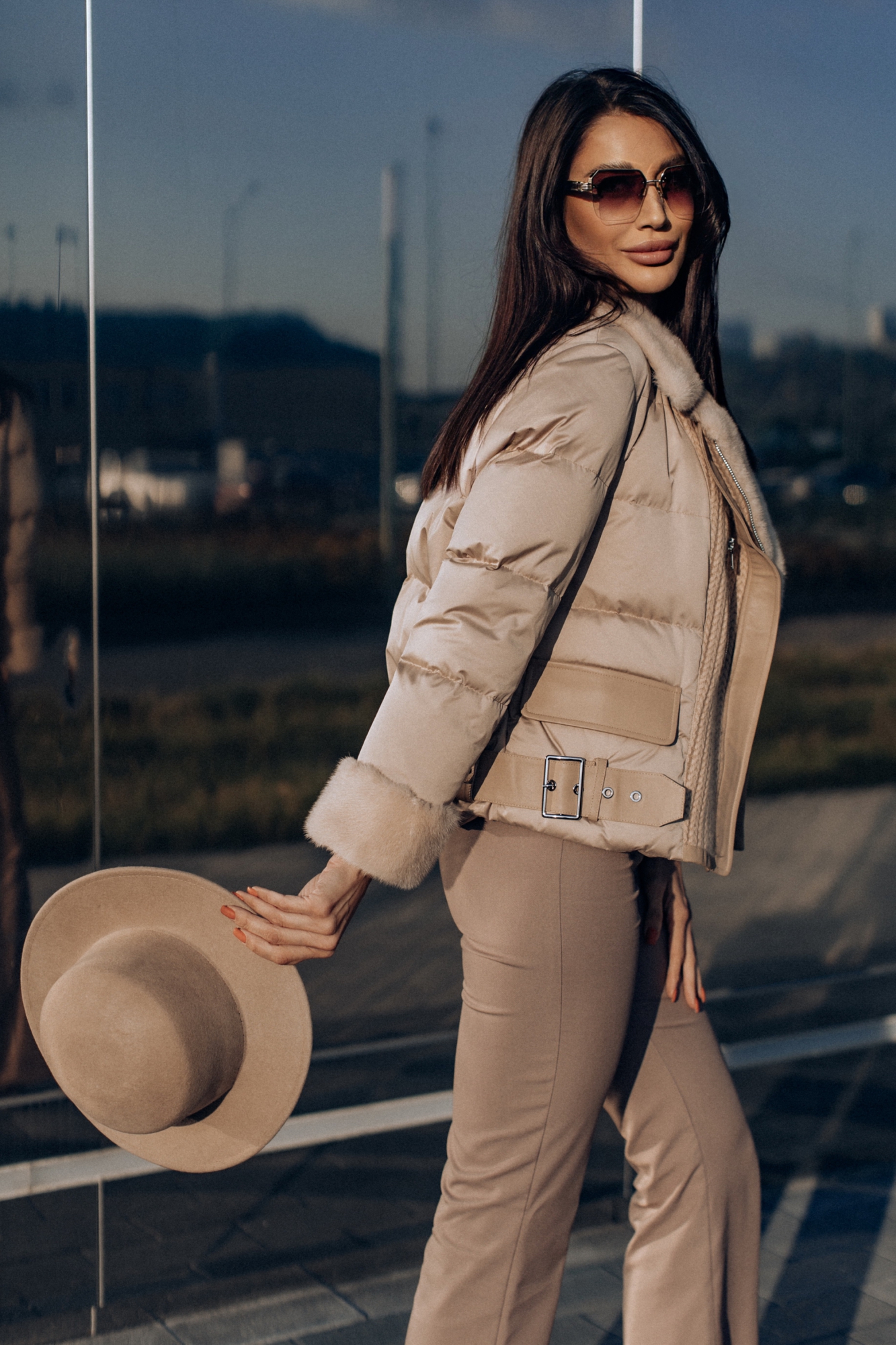 Куртка с мехом норки