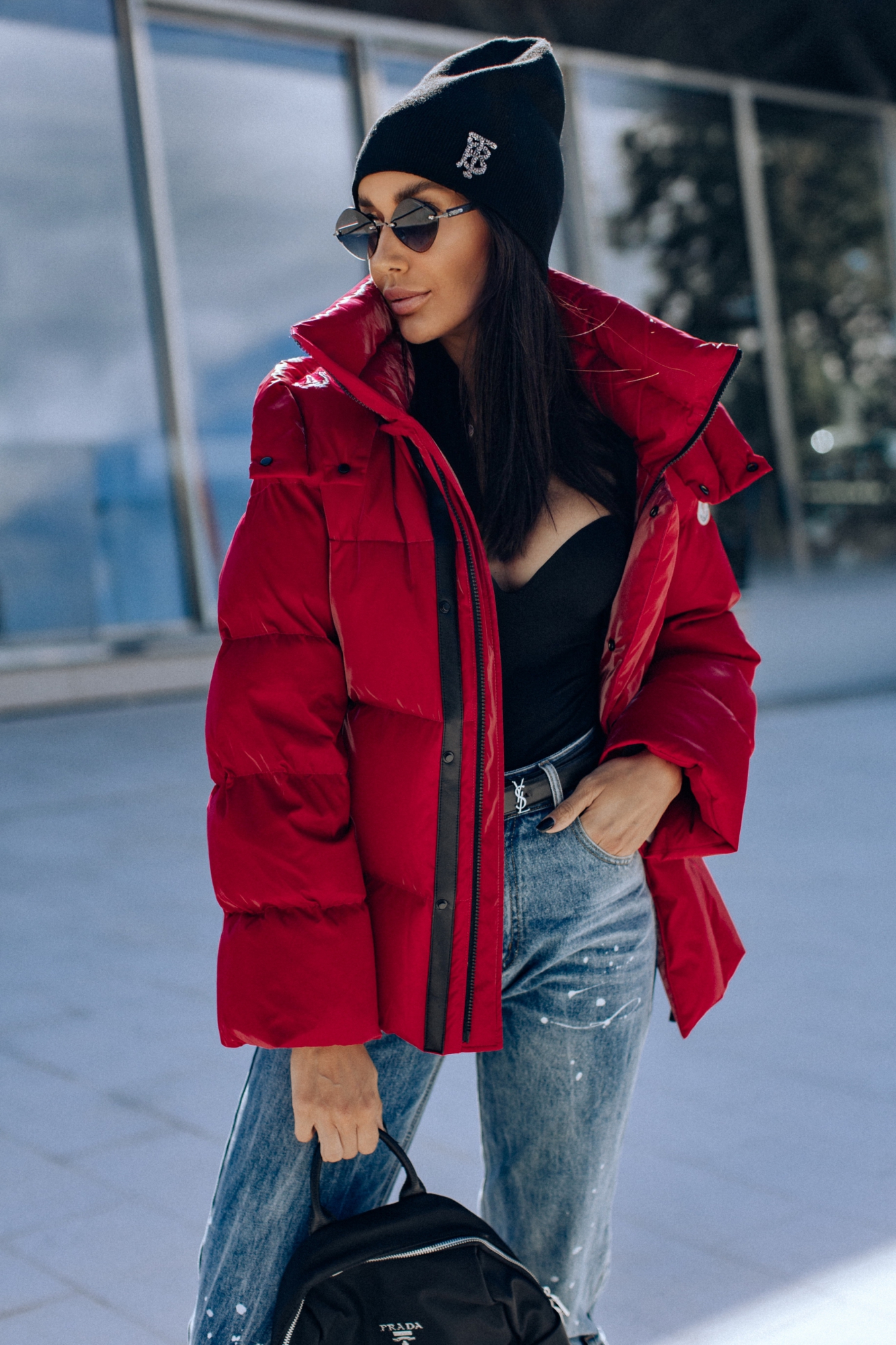 Короткий пуховик для зимы