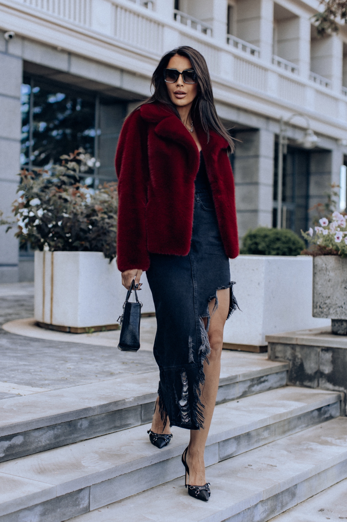 Шубка из экомеха. Норка