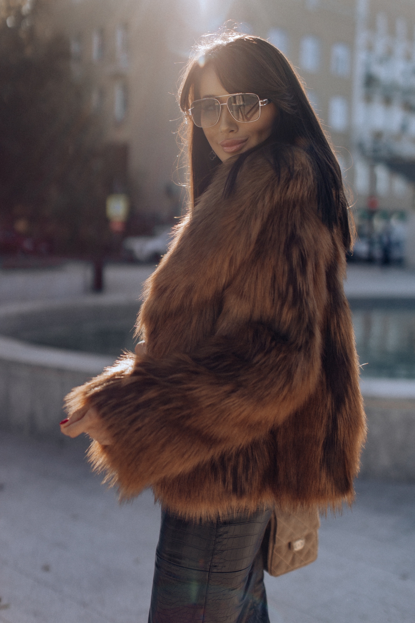 Шубка эко лиса