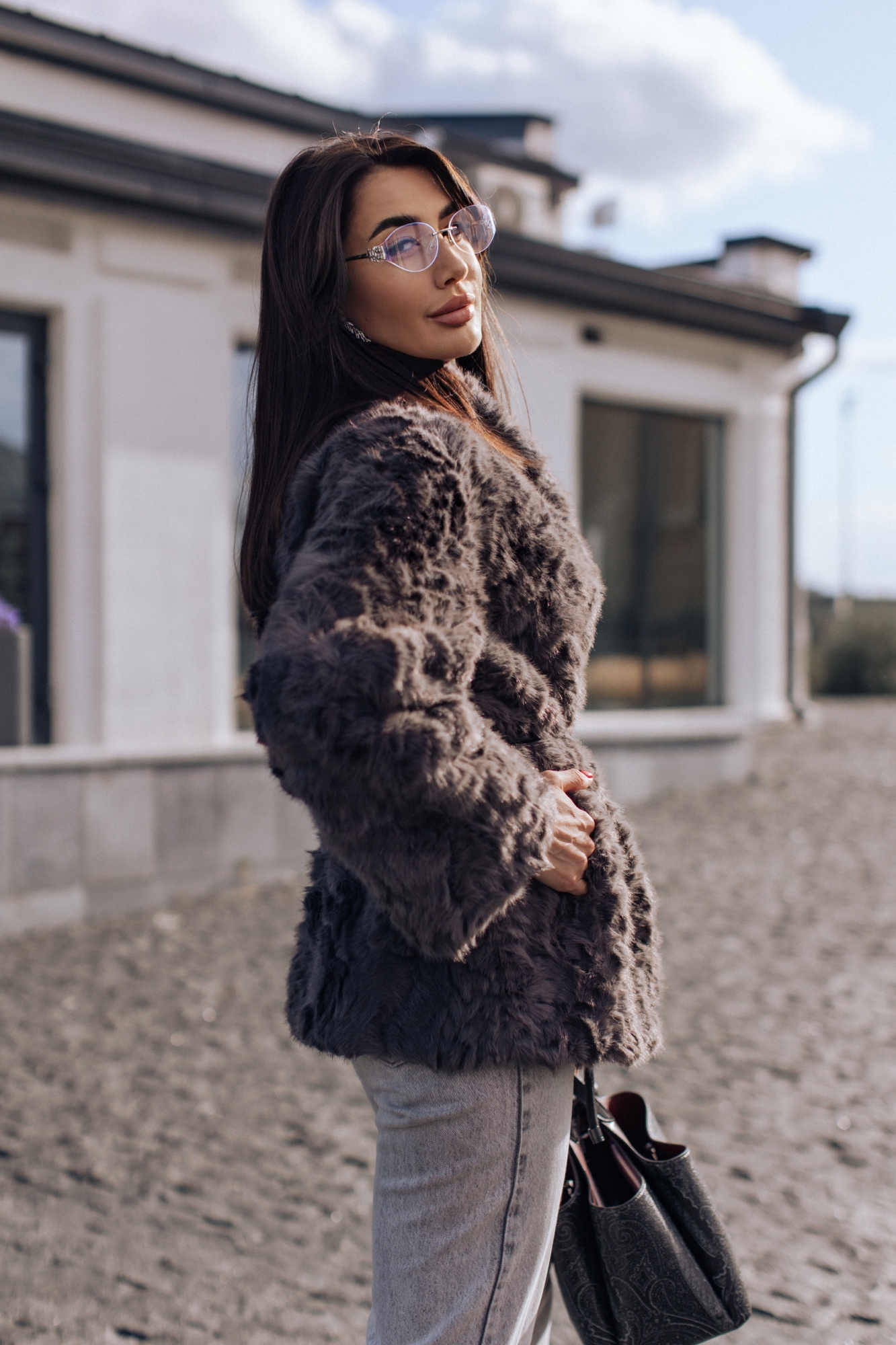 ЭКО шуба колган