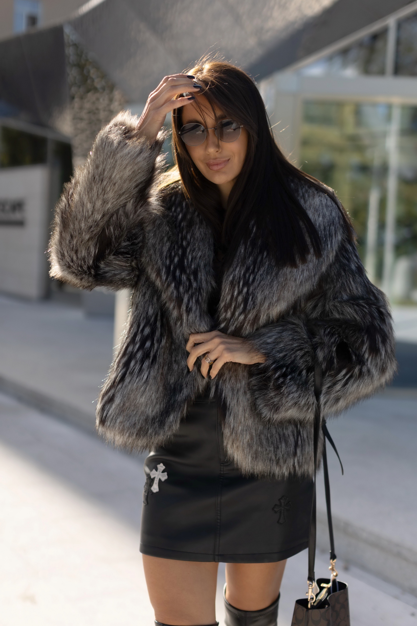 Экошубка из чернобурки