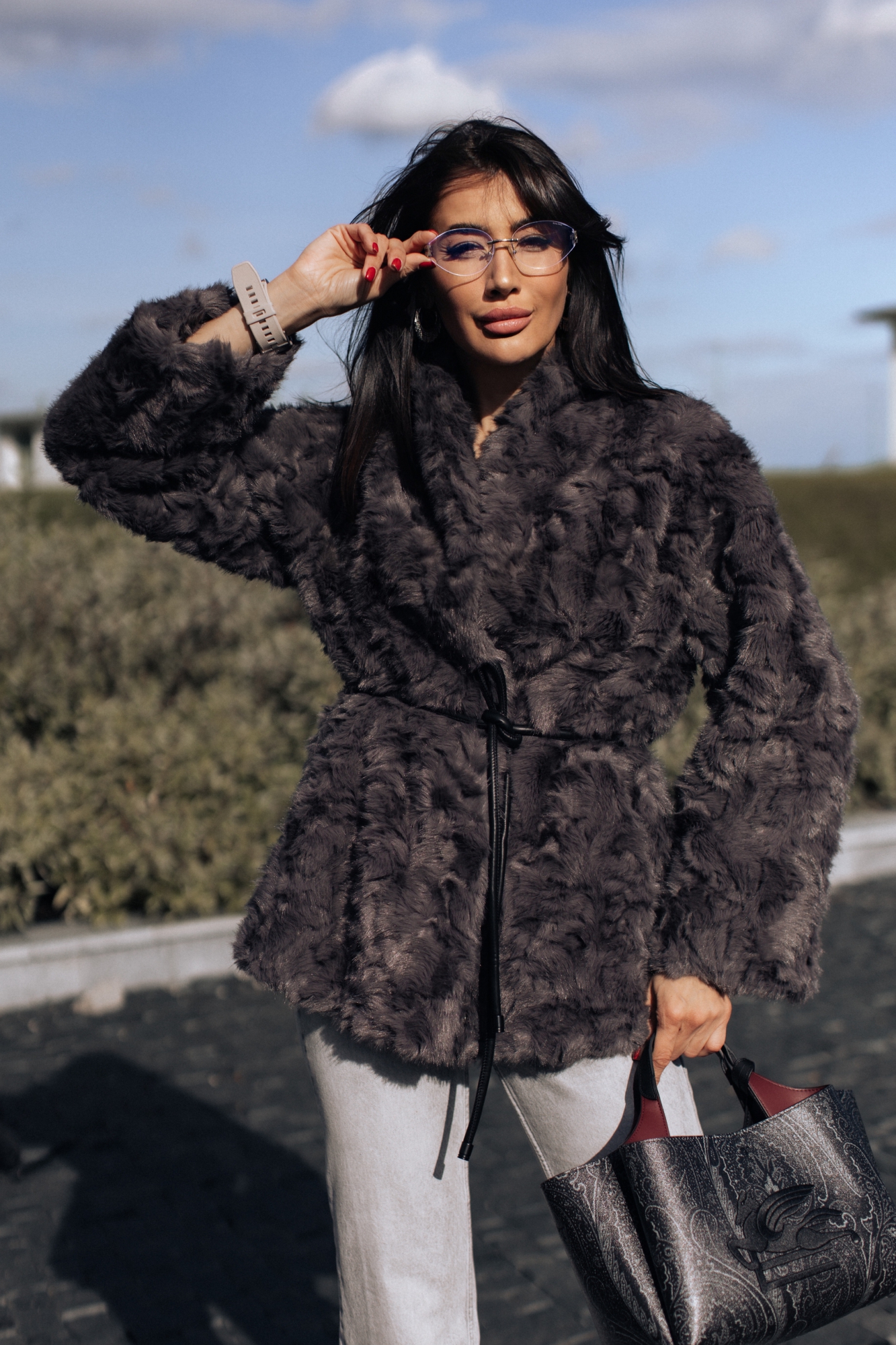 ЭКО шуба колган