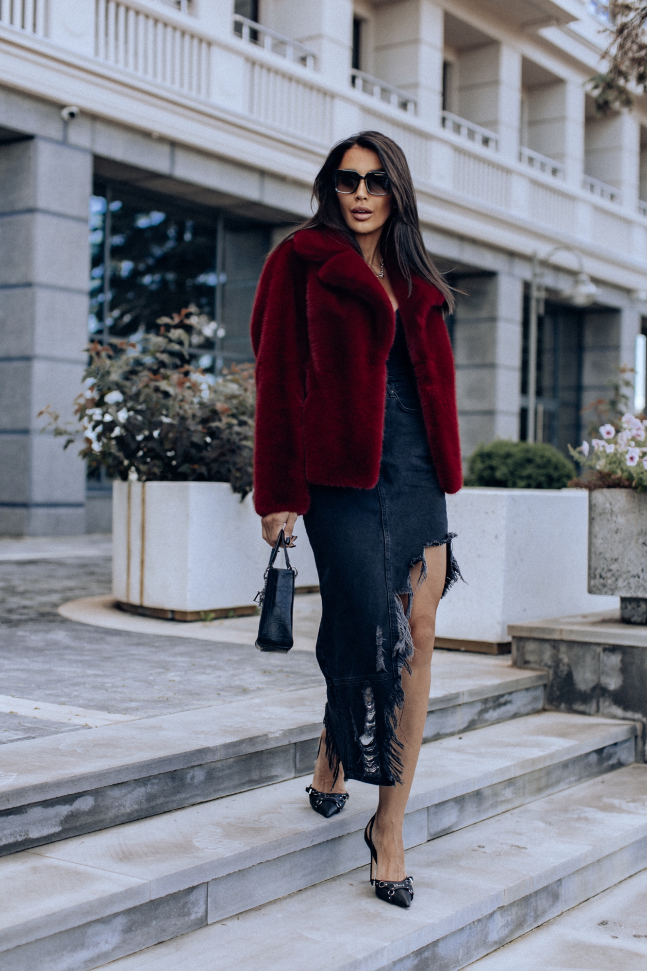 Шубка из экомеха. Норка