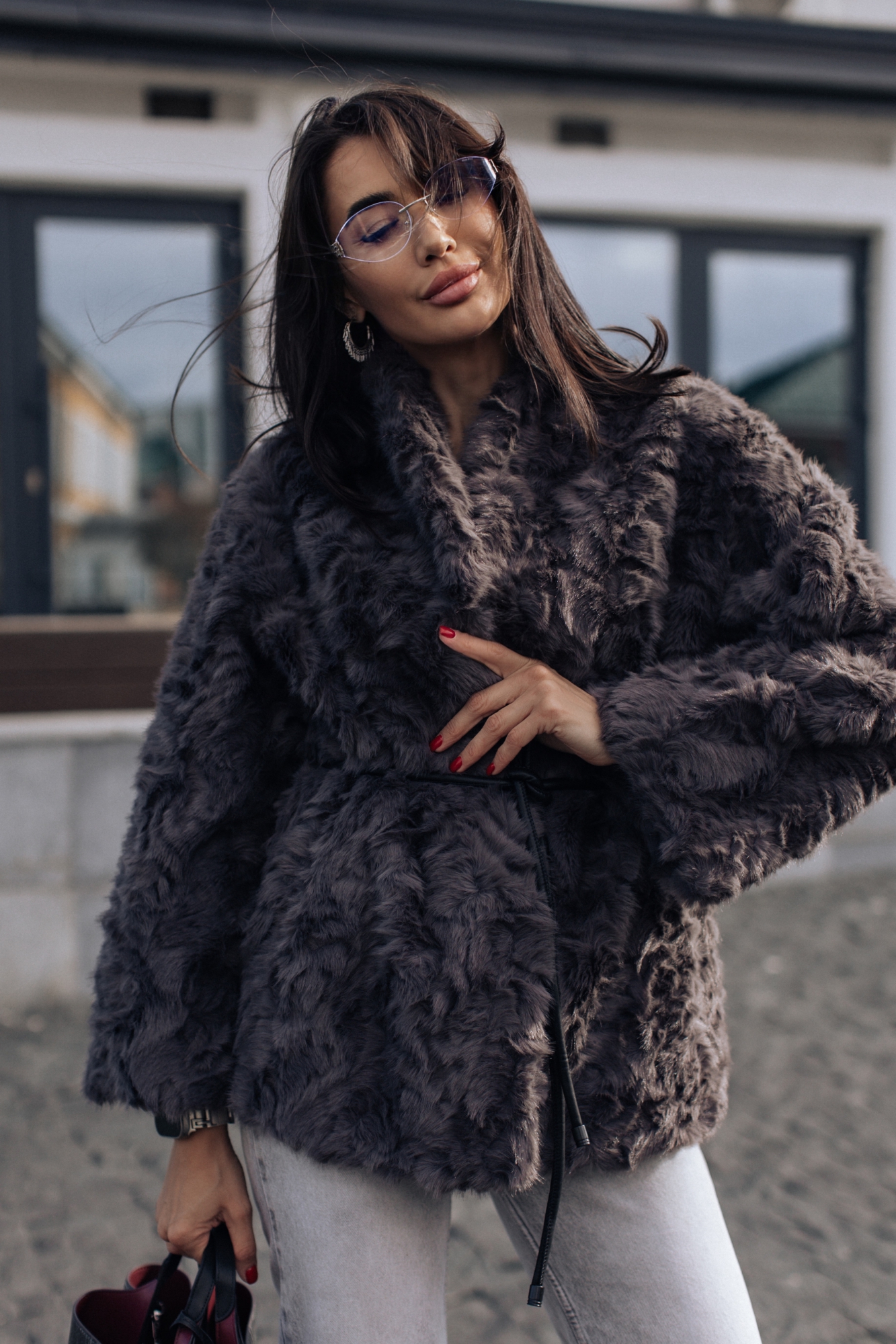 ЭКО шуба колган