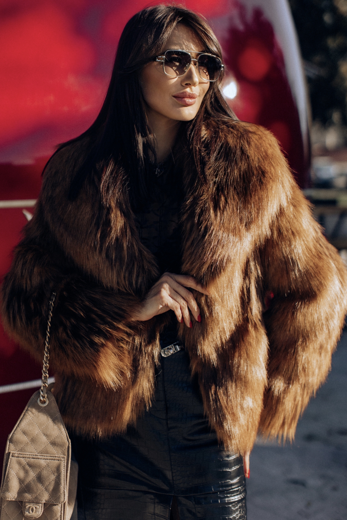 Шубка эко лиса