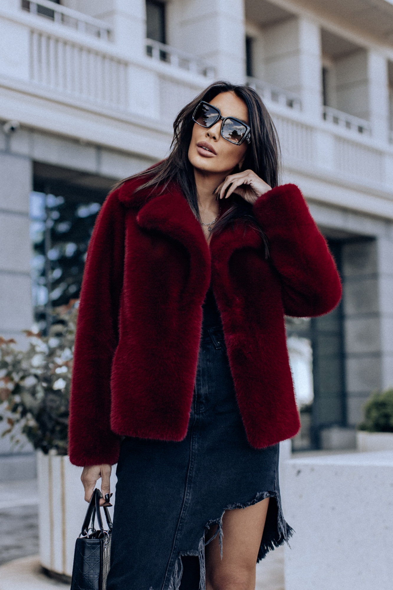 Шубка из экомеха. Норка