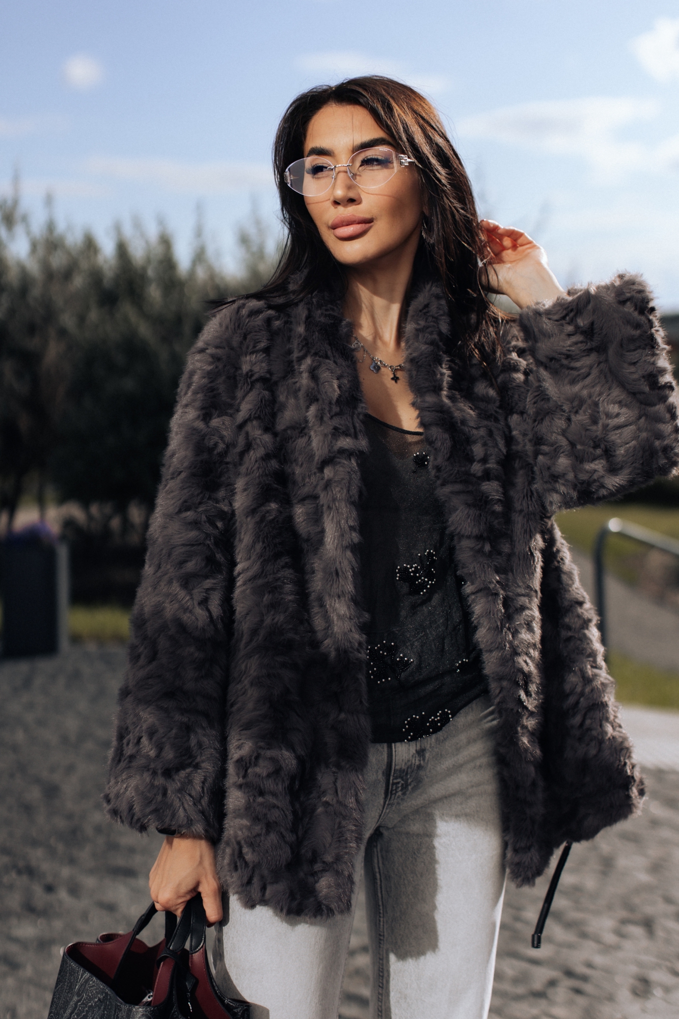 ЭКО шуба колган