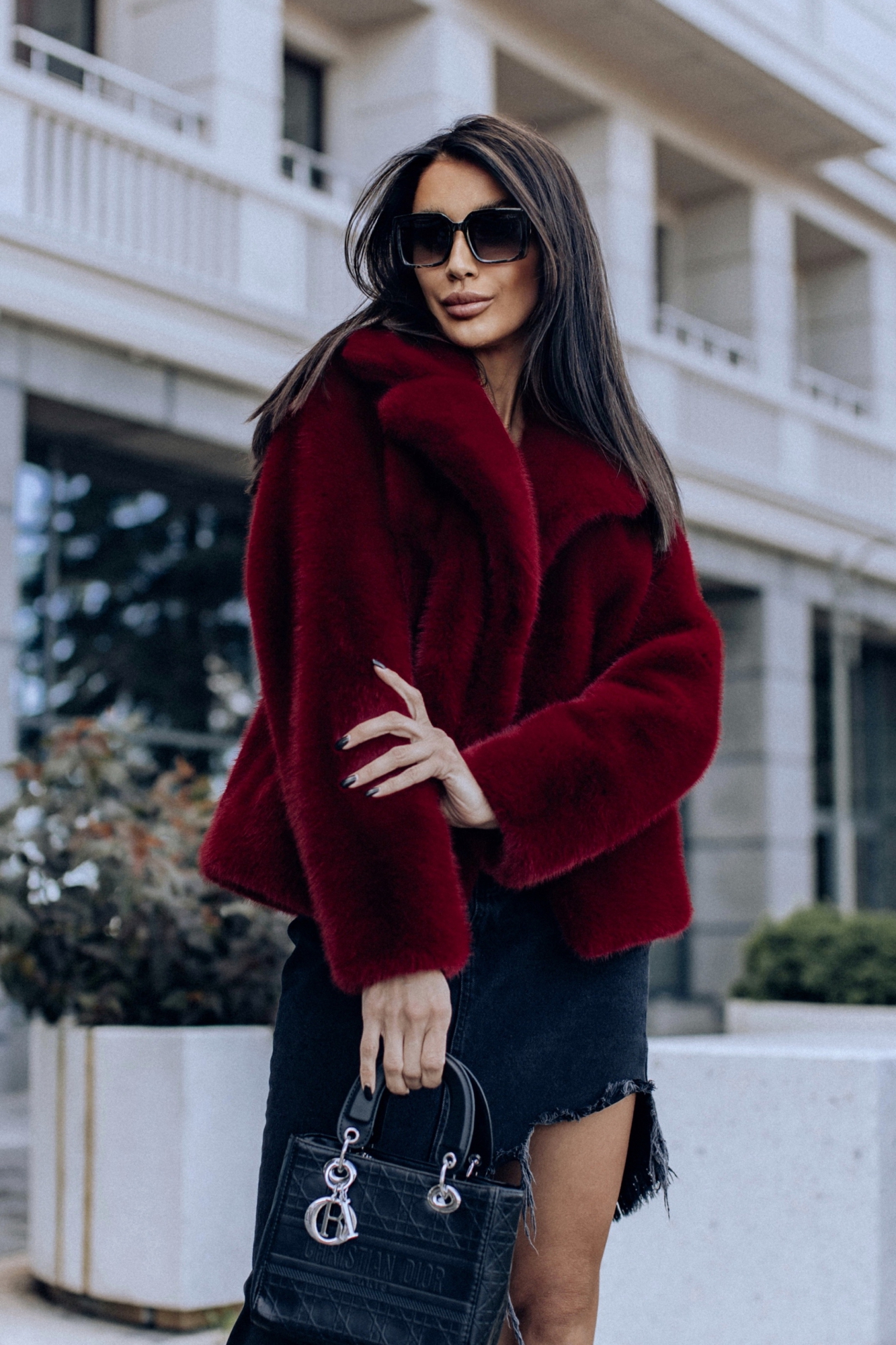 Шубка из экомеха. Норка