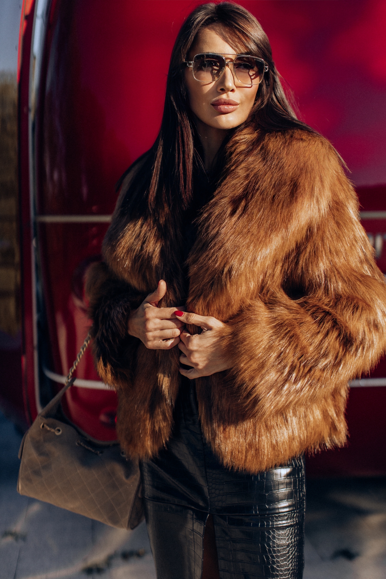 Шубка эко лиса