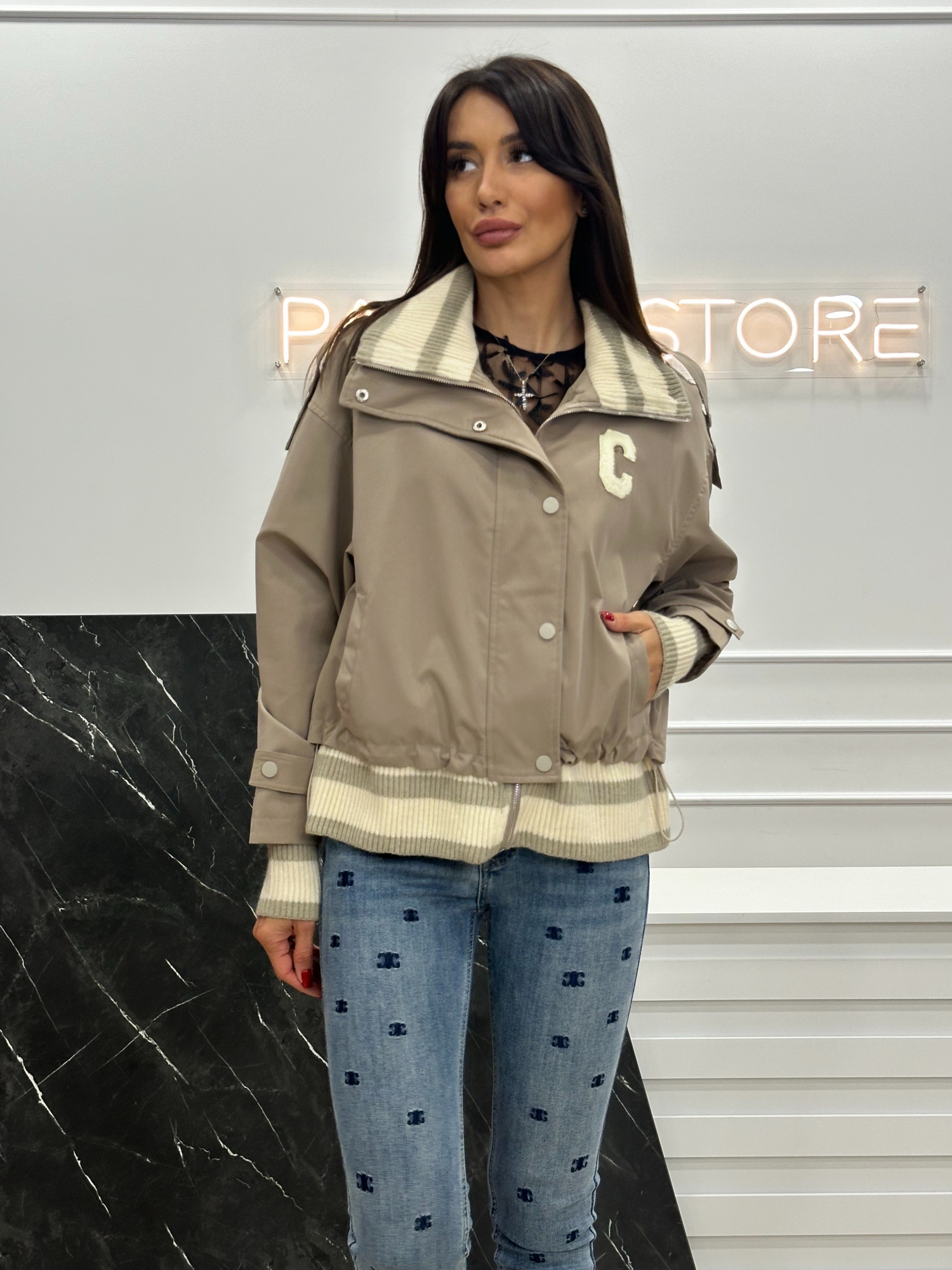 Бомбер в стиле CELINE