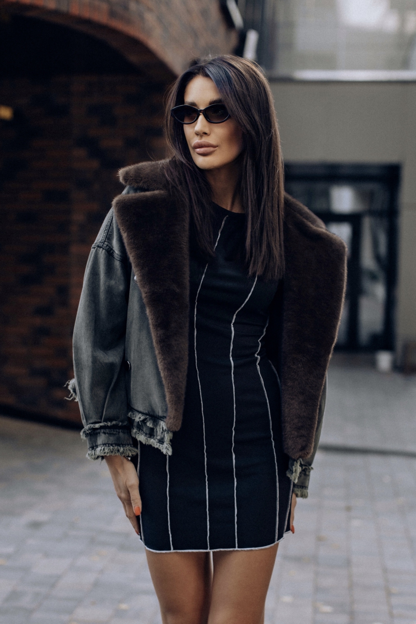 Джинсовка с мехом эконорки