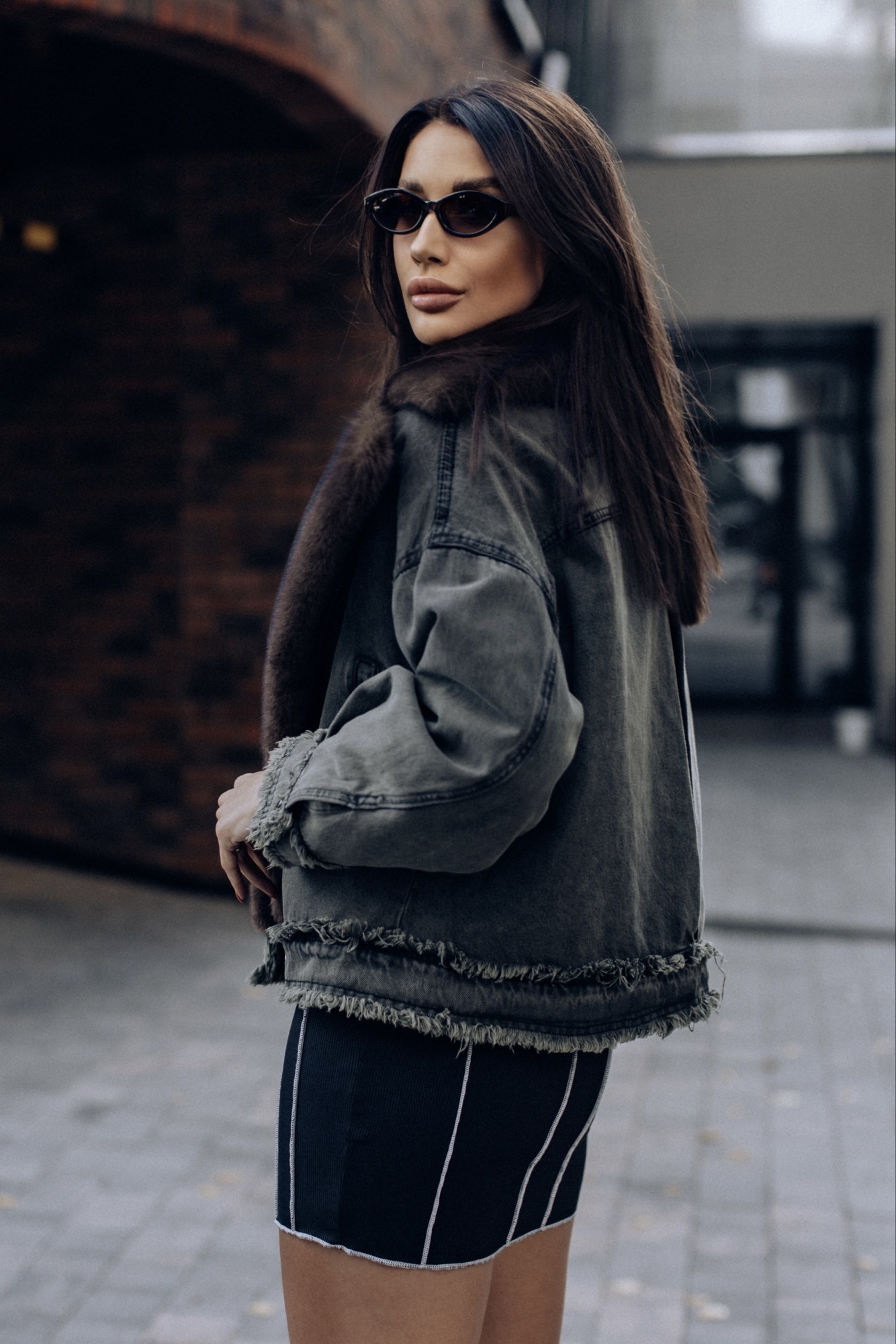 Джинсовка с мехом эконорки