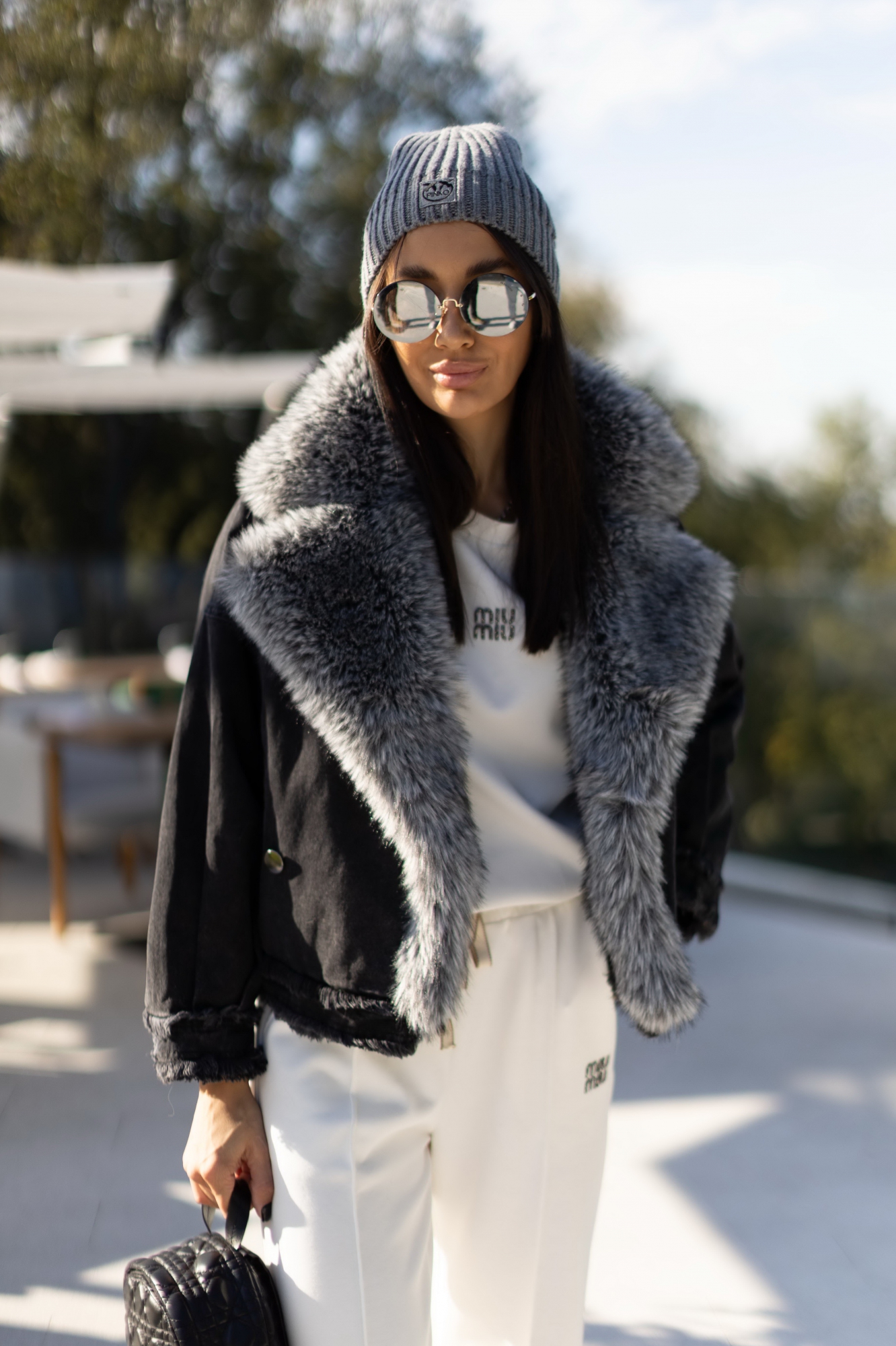 Джинсовая курточка с экомехом