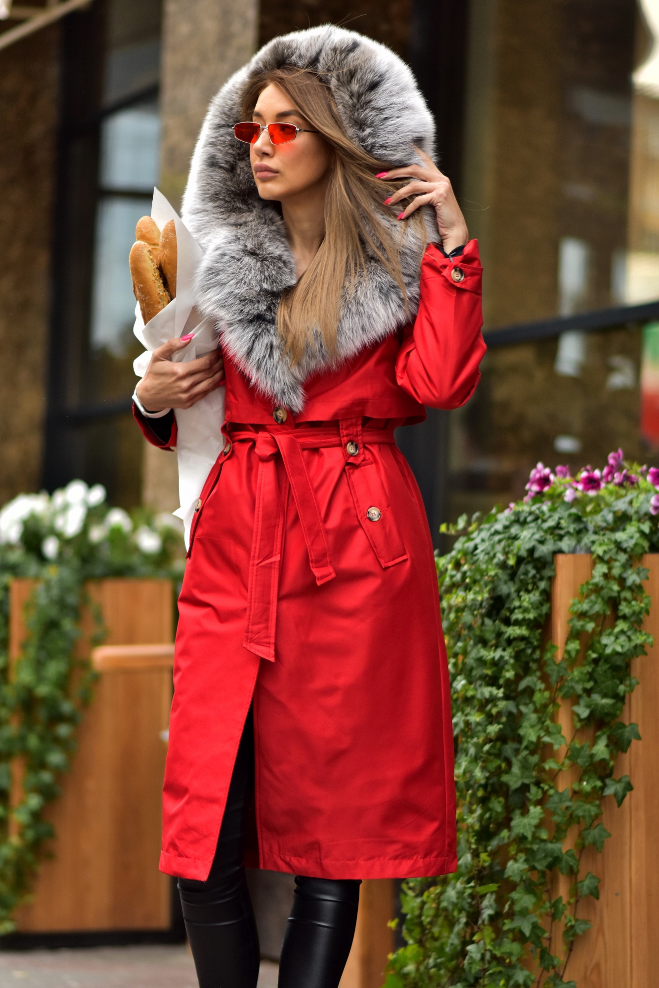 Зимняя парка-тренч