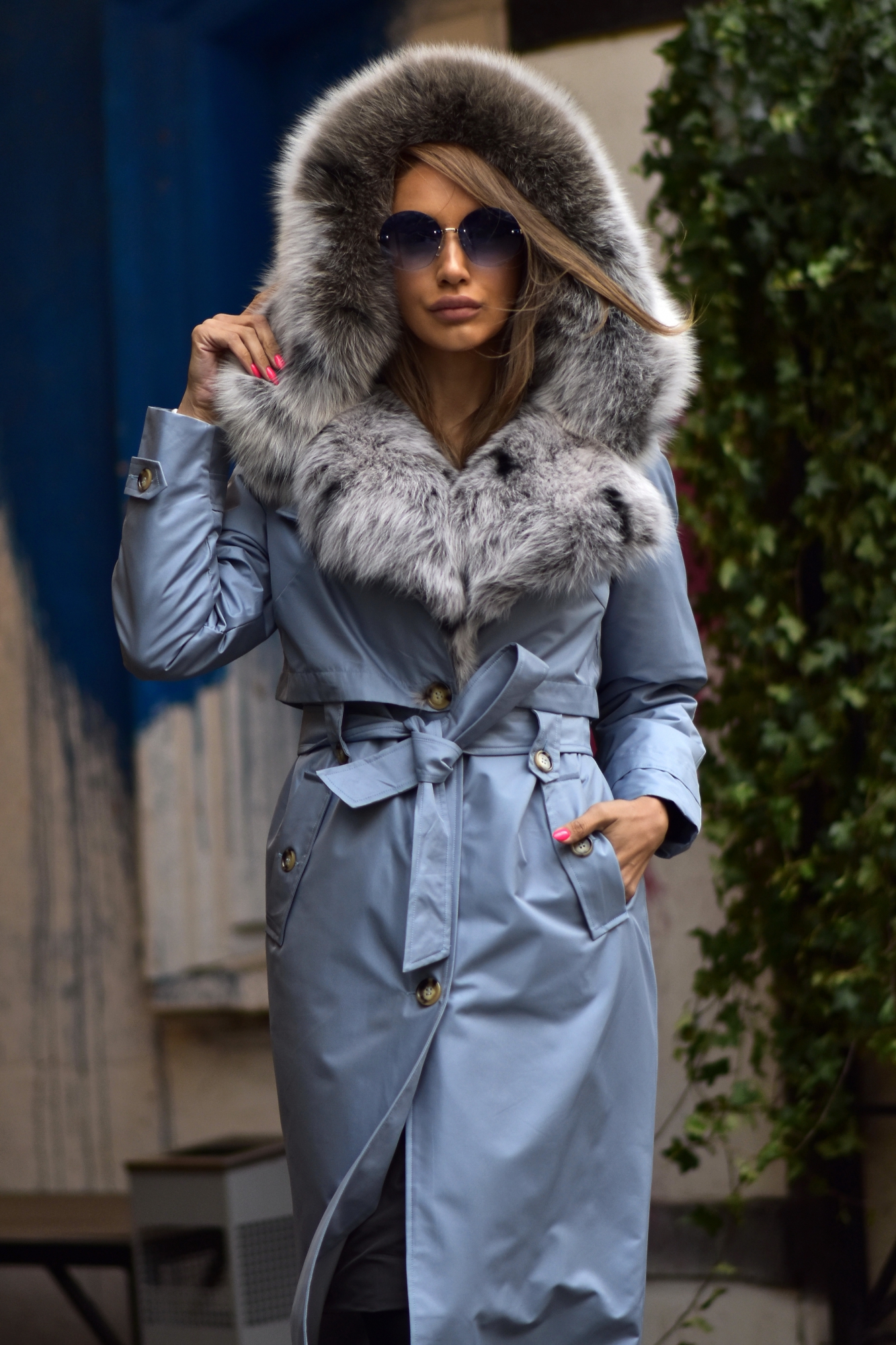 Зимняя парка-тренч