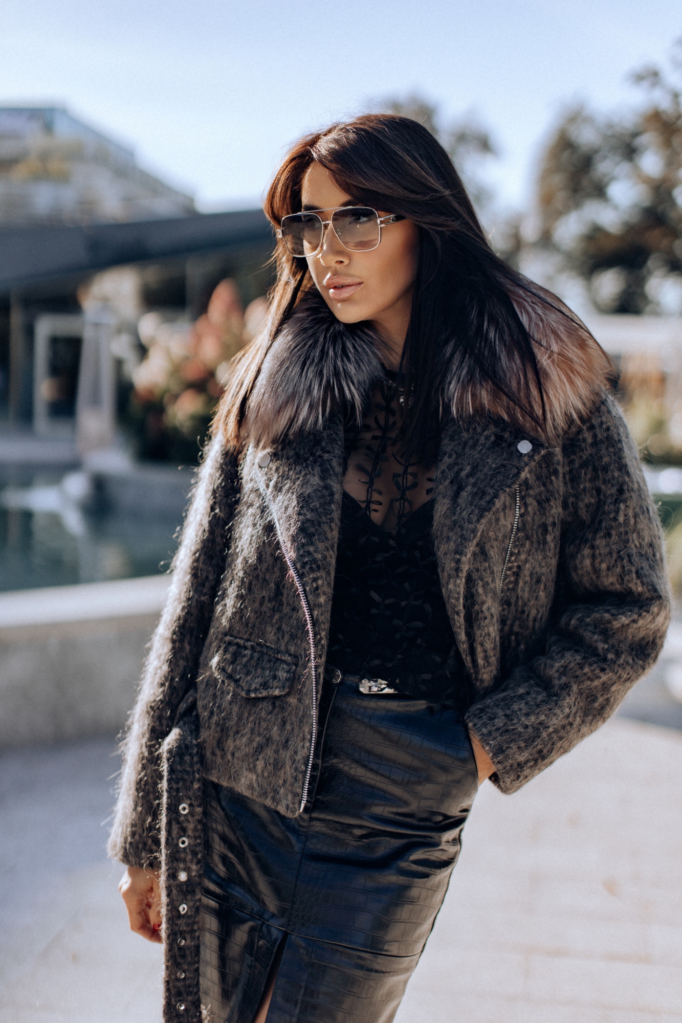 Пальто из шерсти