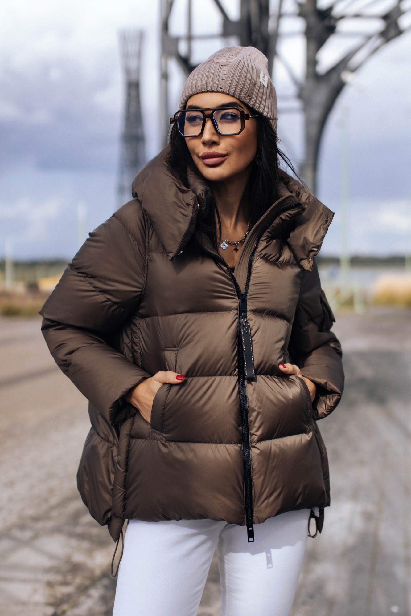 Стильный пуховик