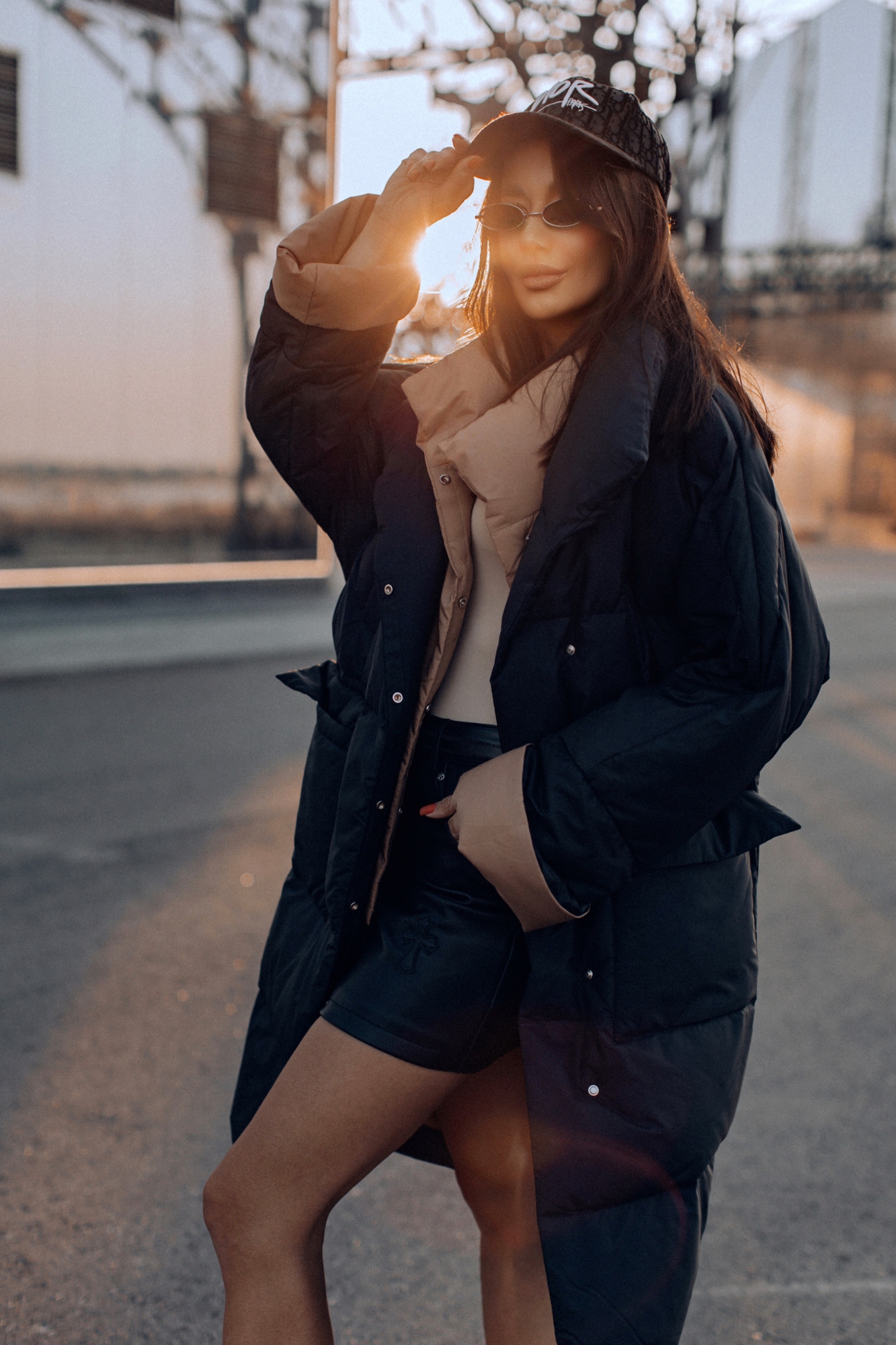 Пуховик дутый для зимы