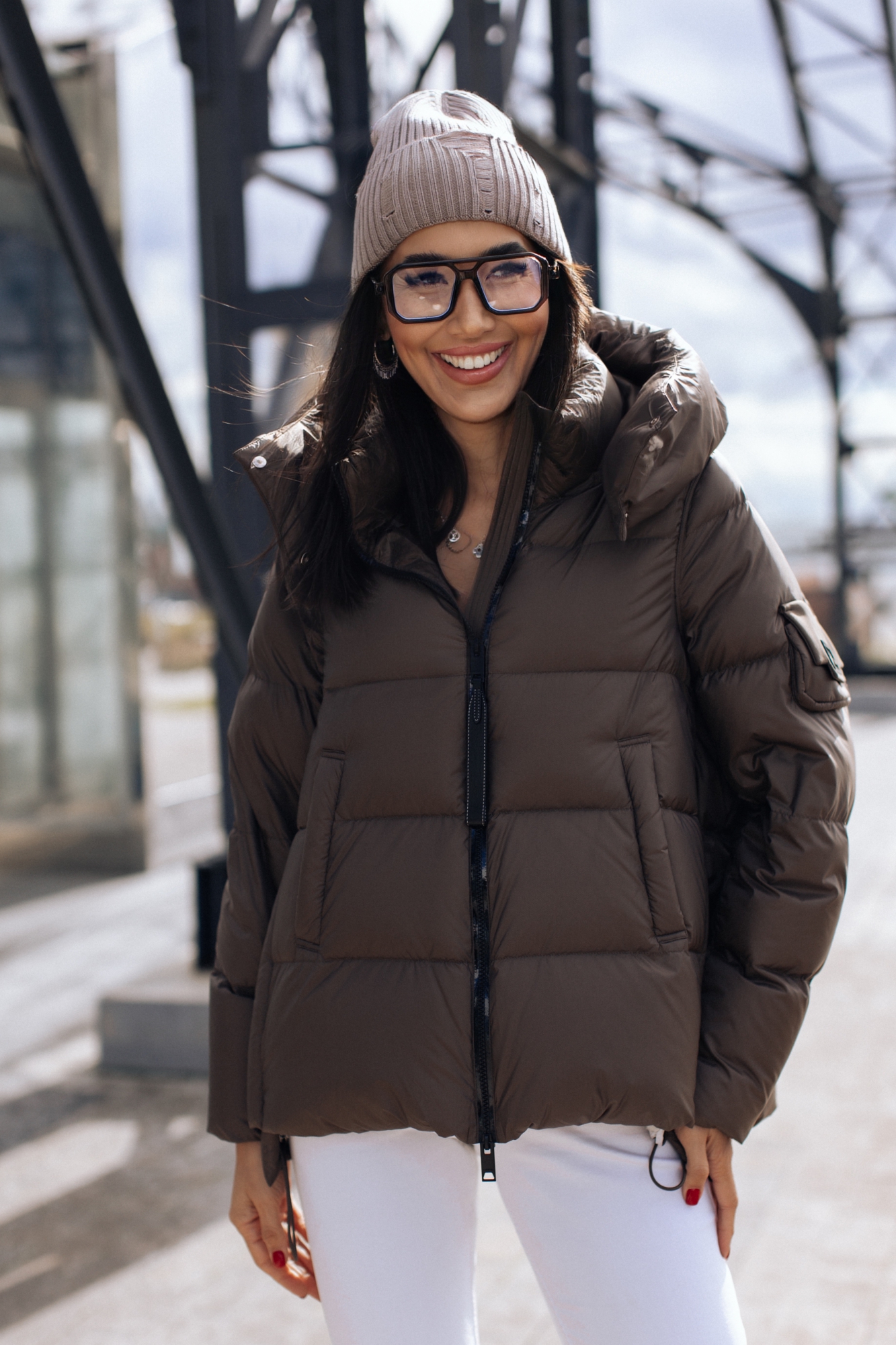 Стильный пуховик