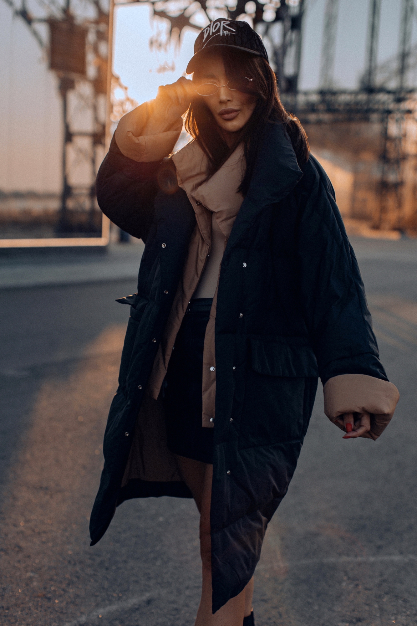 Пуховик дутый для зимы