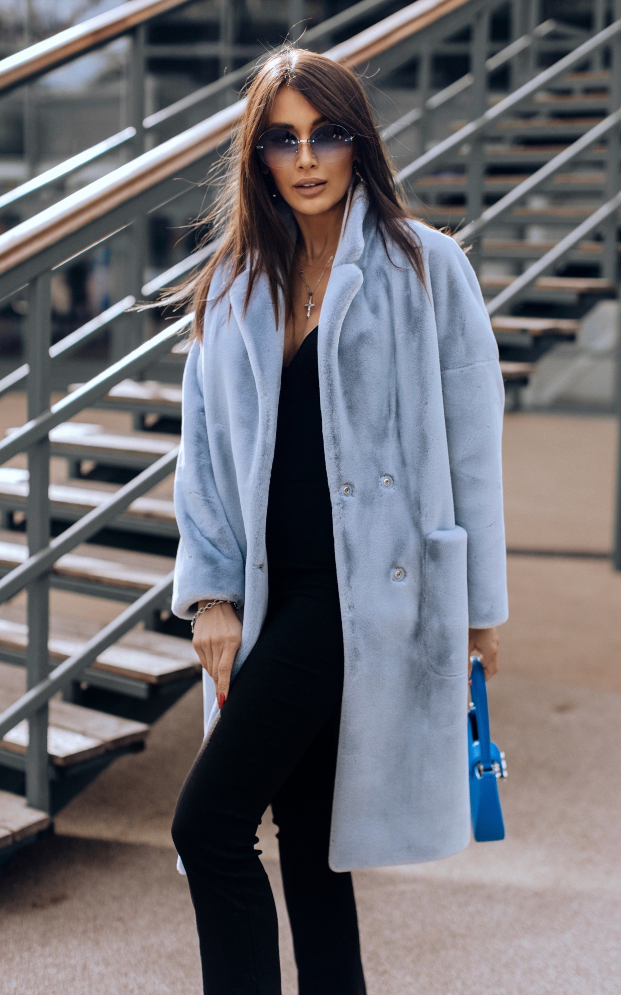 Нежная экошуба с ангорой