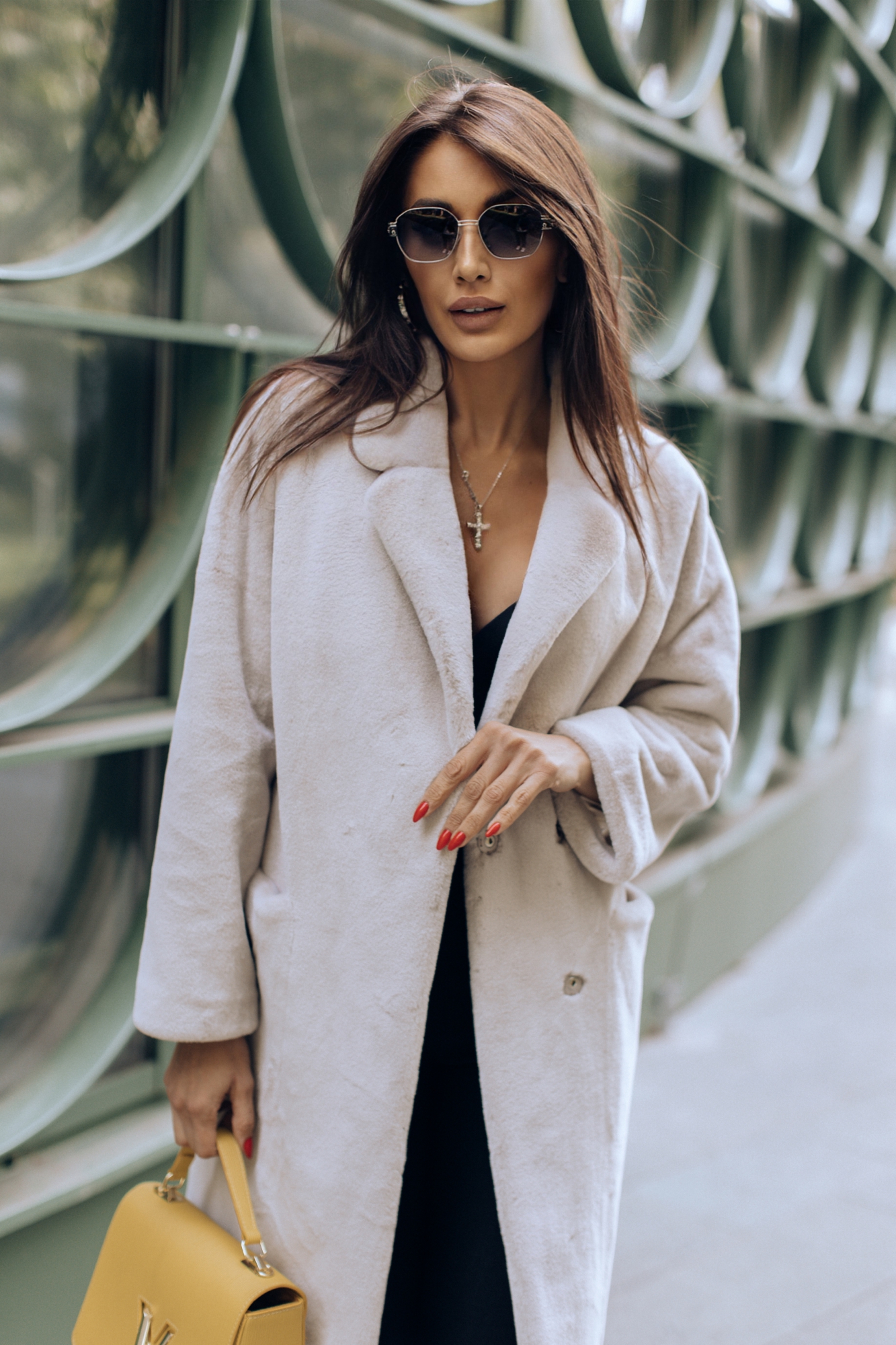 Эффектная экошуба с ангорой