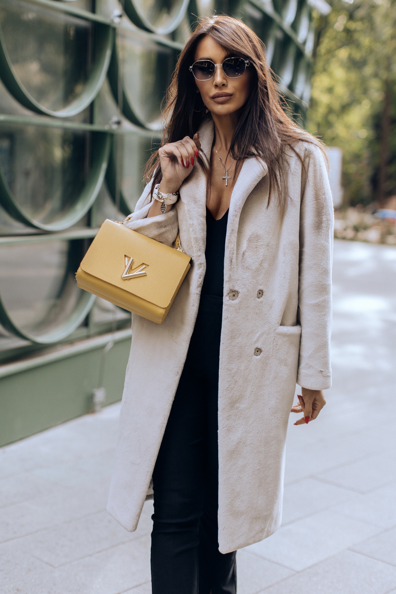 Эффектная экошуба с ангорой